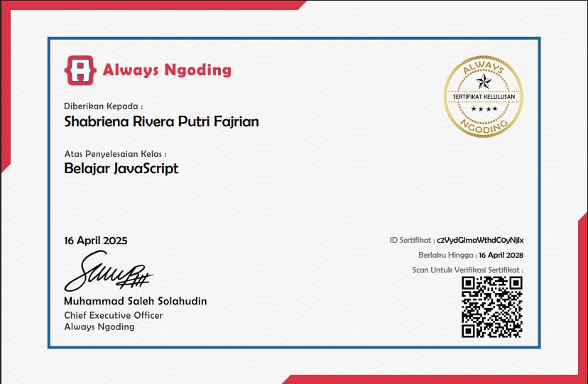 Certificate 1