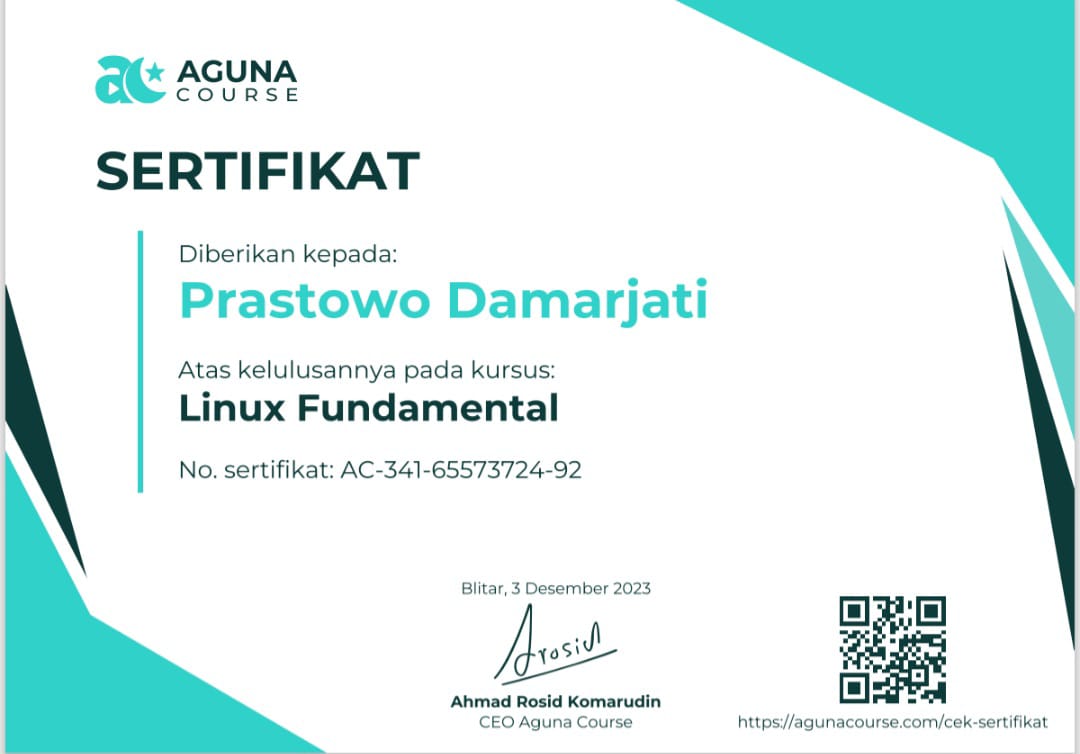 Certificate 1