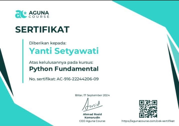Certificate 1